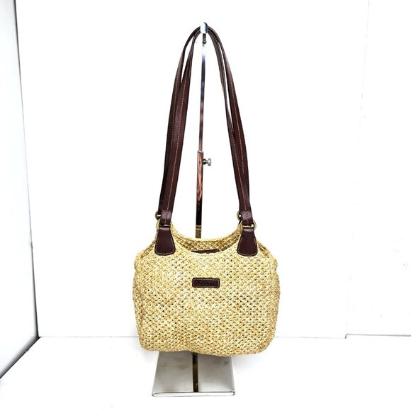 Vintage Rosetti Staw Woven Small Shoulder Hobo Bag Purse Y2K - Picture 1 of 10